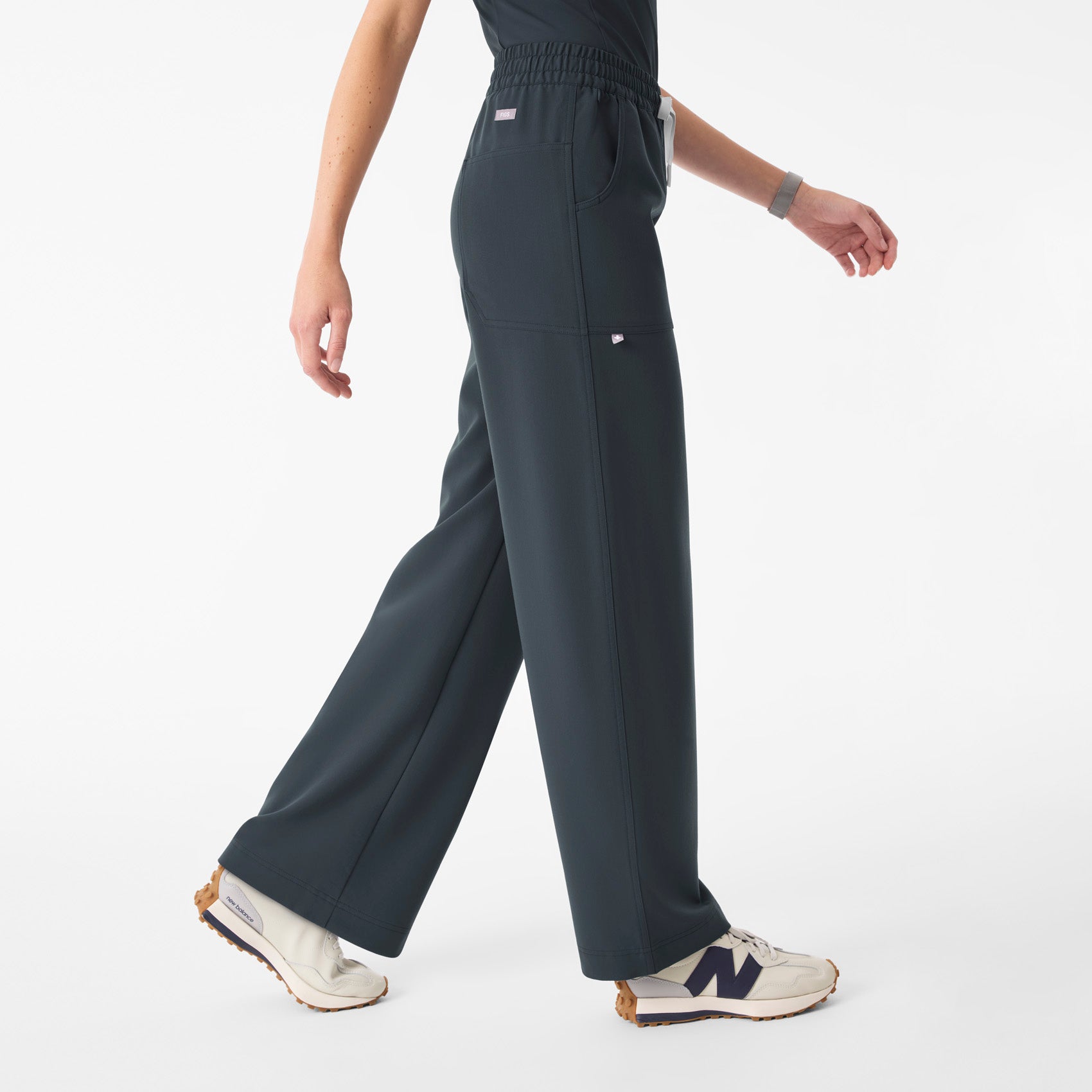 Roslyn Wide-Leg Scrub Pant  - Dark Harbor