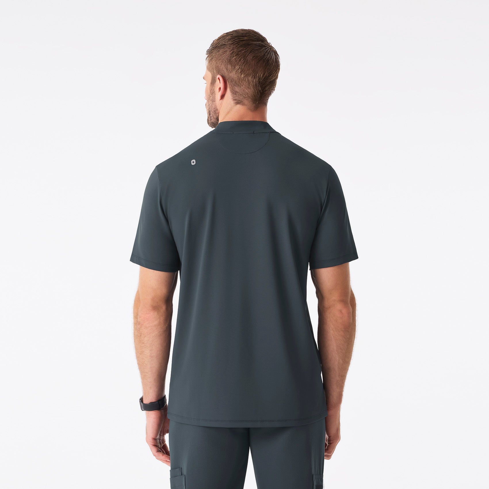 Dawes ¼ Zip Scrub Top  - Dark Harbor