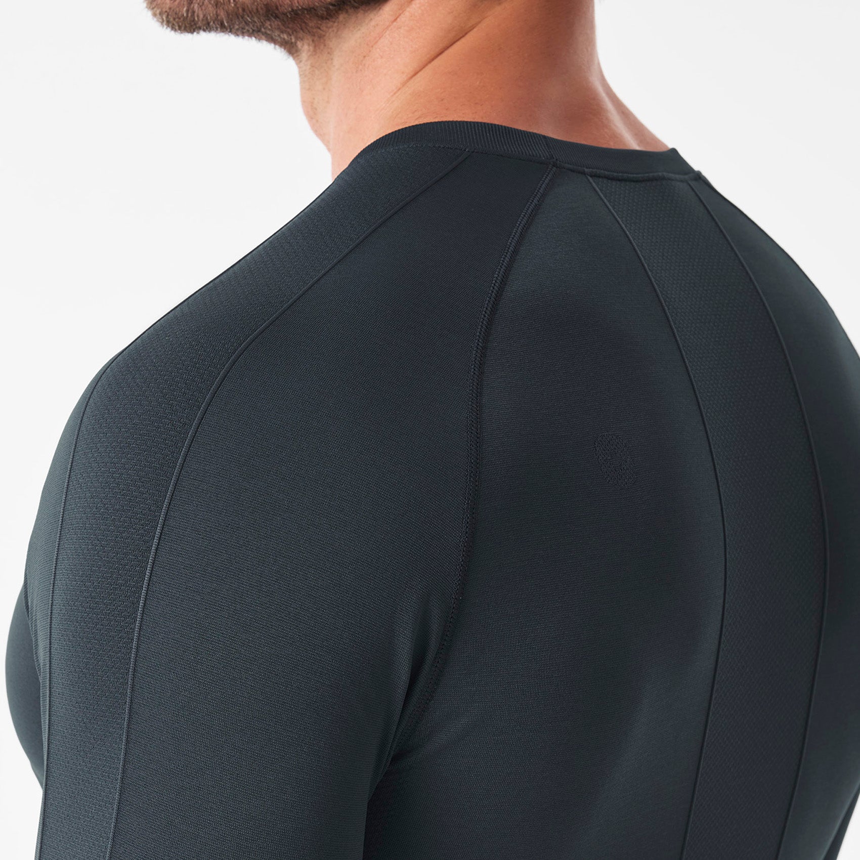 Makato Solid Long-Sleeve Underscrub  - Dark Harbor