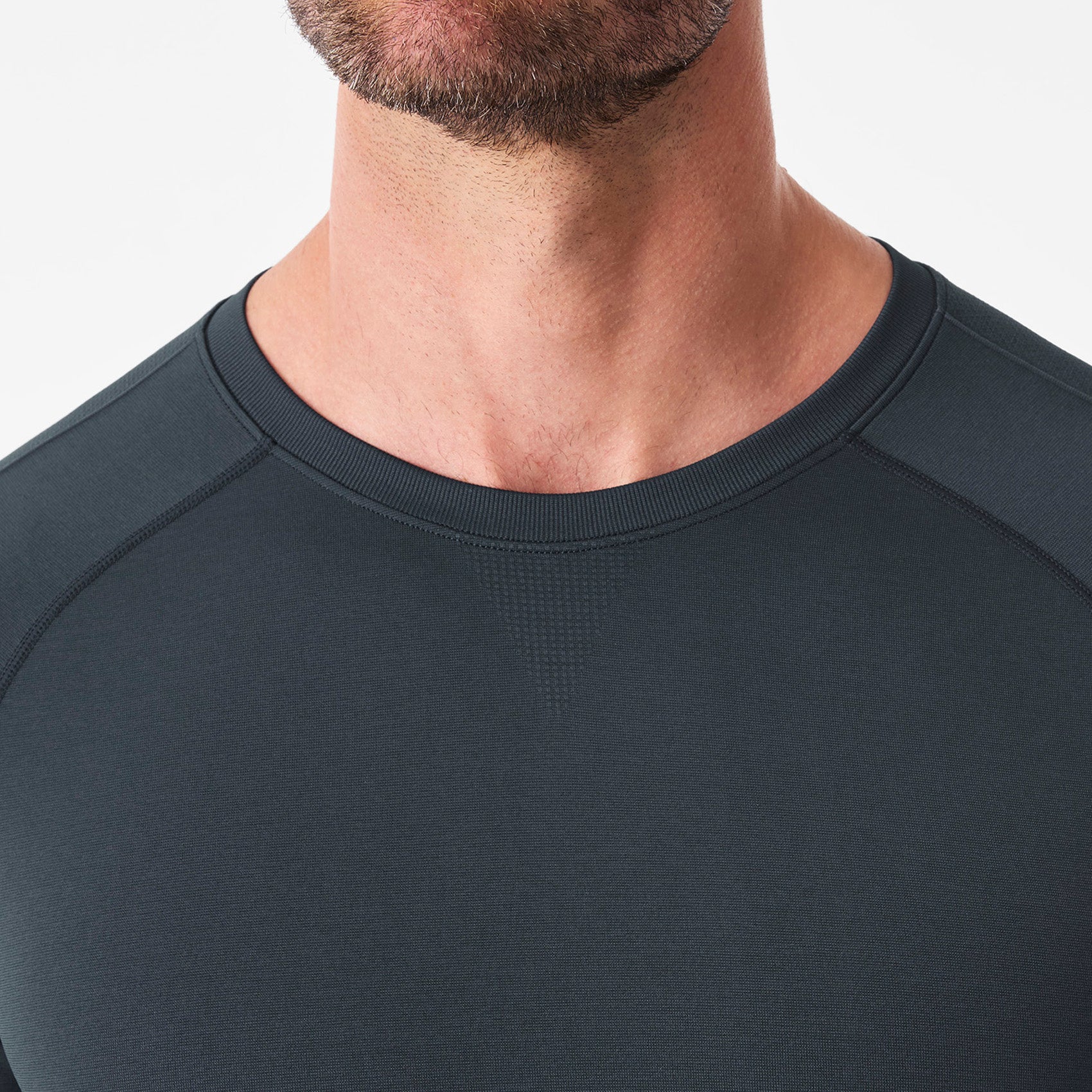 Makato Solid Long-Sleeve Underscrub  - Dark Harbor