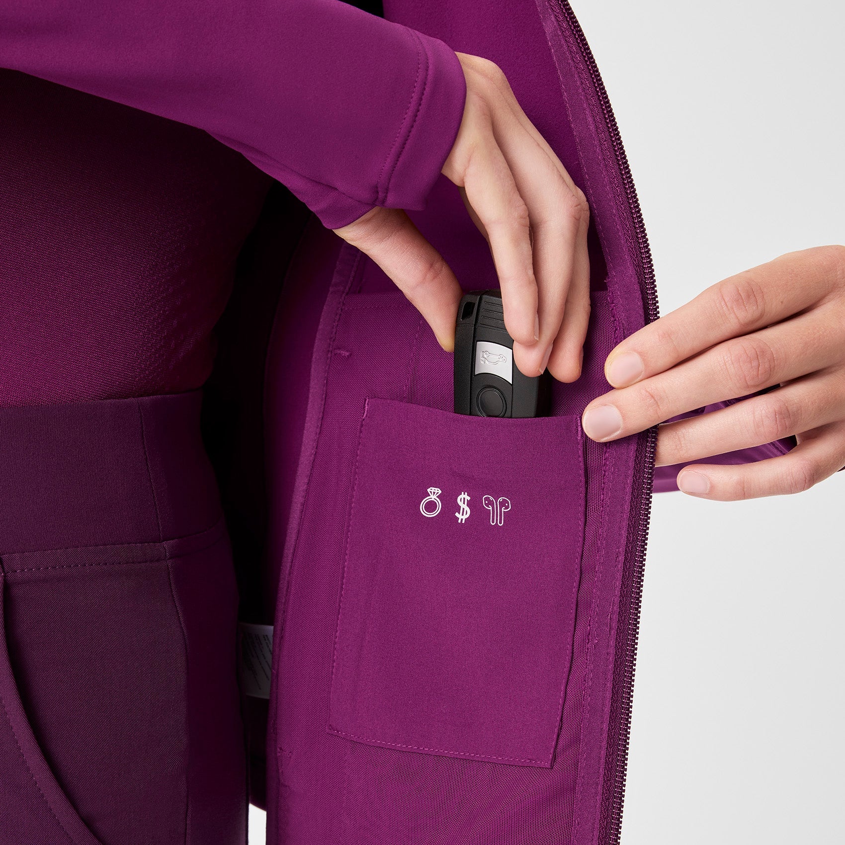 ContourKnit Scrub Jacket™ - Light Deep Purple