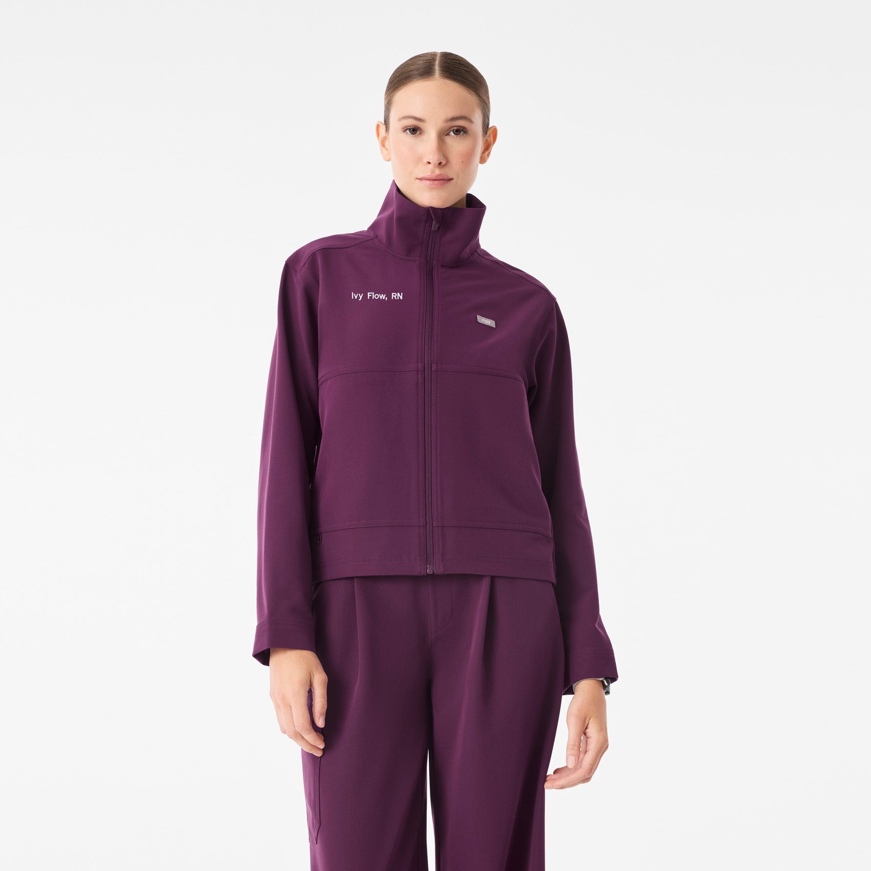 Lenox Scrub Jacket - Deep Purple