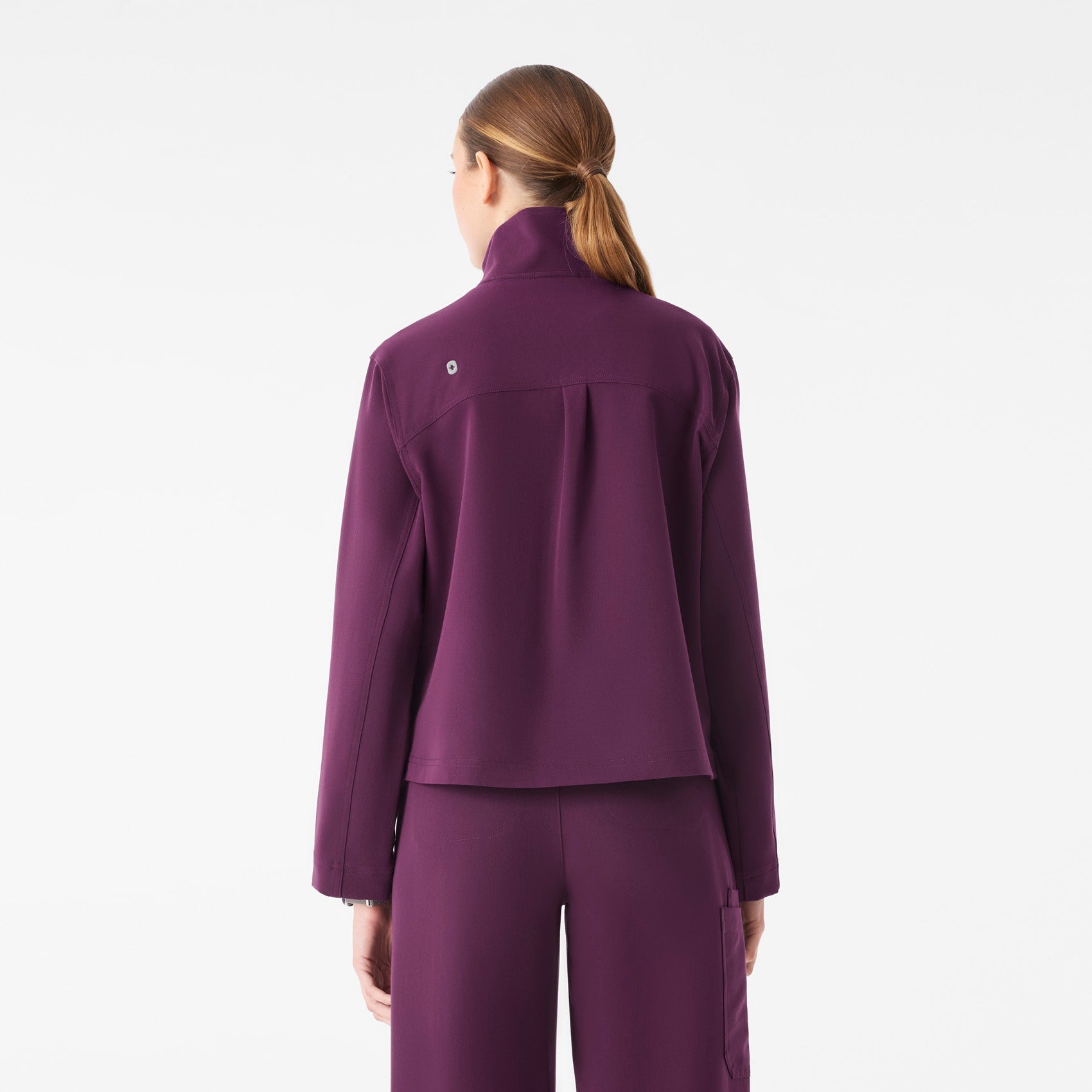 Lenox Scrub Jacket - Deep Purple