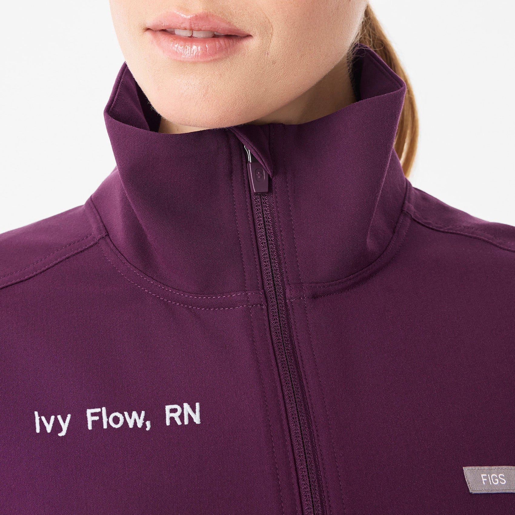 Lenox Scrub Jacket - Deep Purple