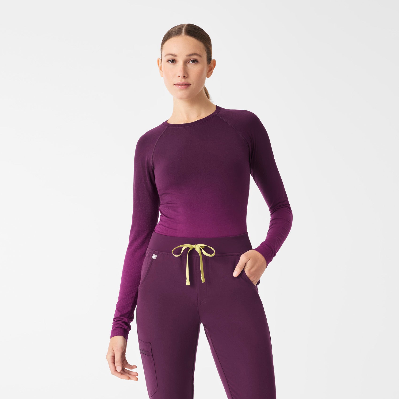 Salta Ombre Long-Sleeve Underscrub - Ombre Deep Purple