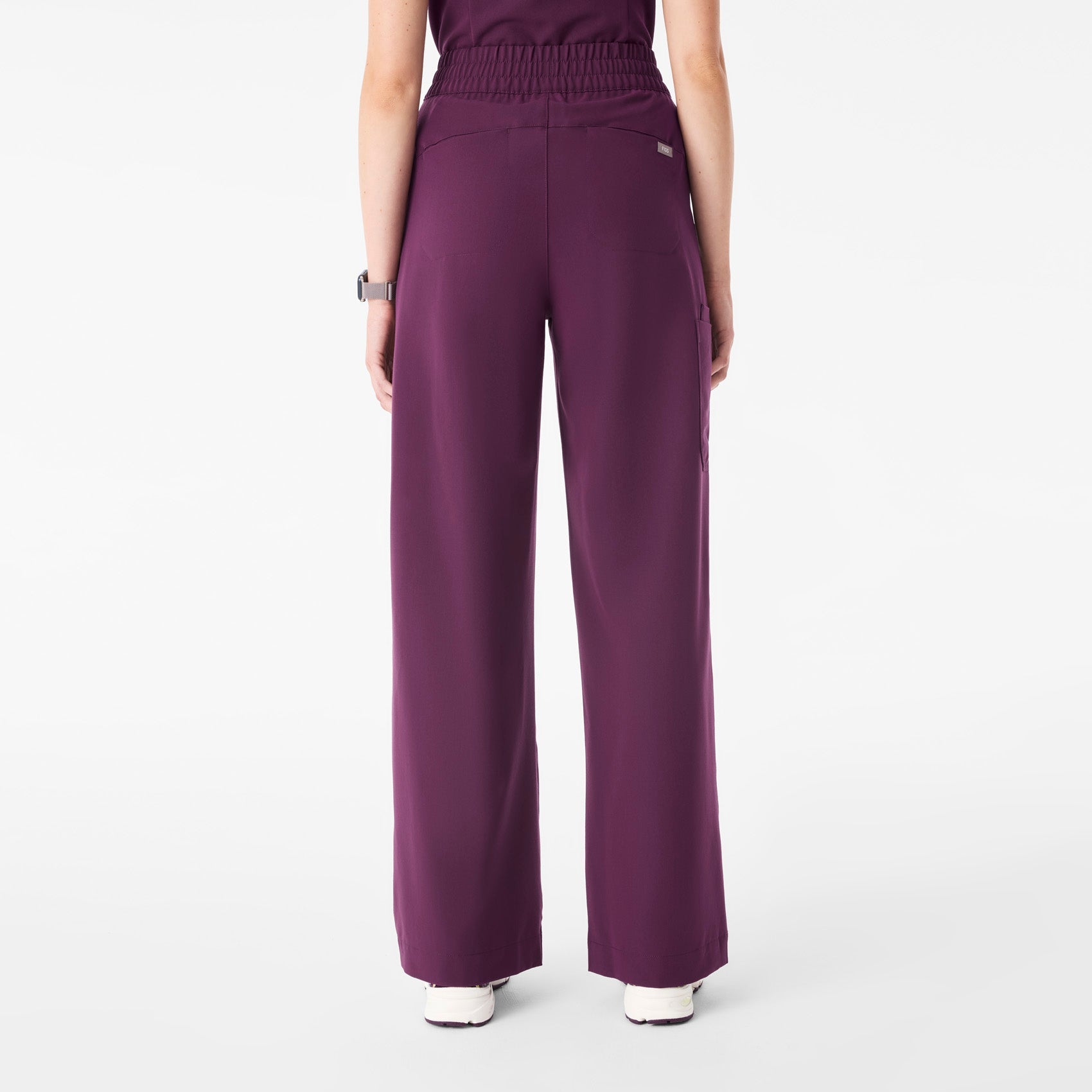 Shelby Ultra High-Rise Wide-Leg Scrub Pant - Deep Purple
