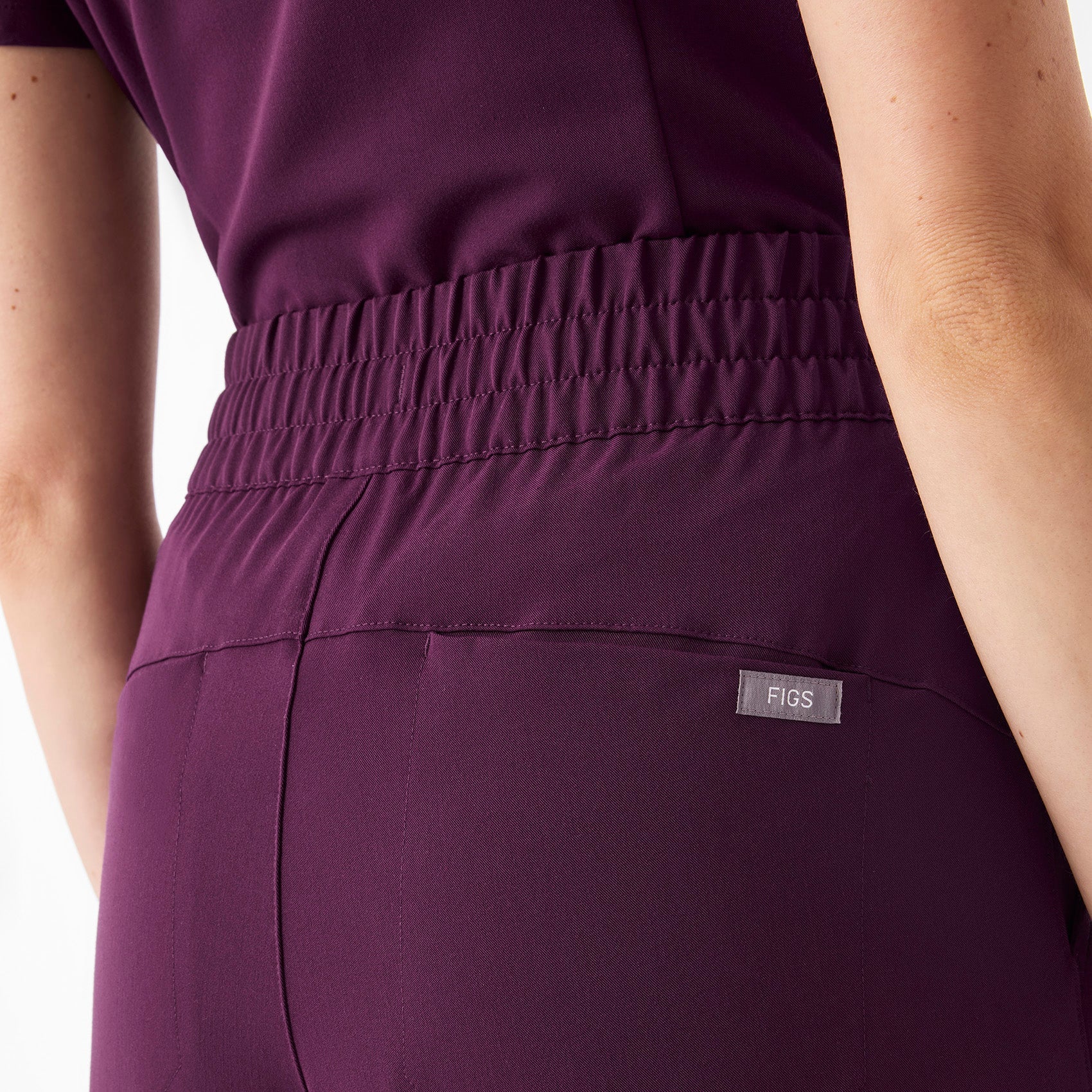 Shelby Ultra High-Rise Wide-Leg Scrub Pant - Deep Purple