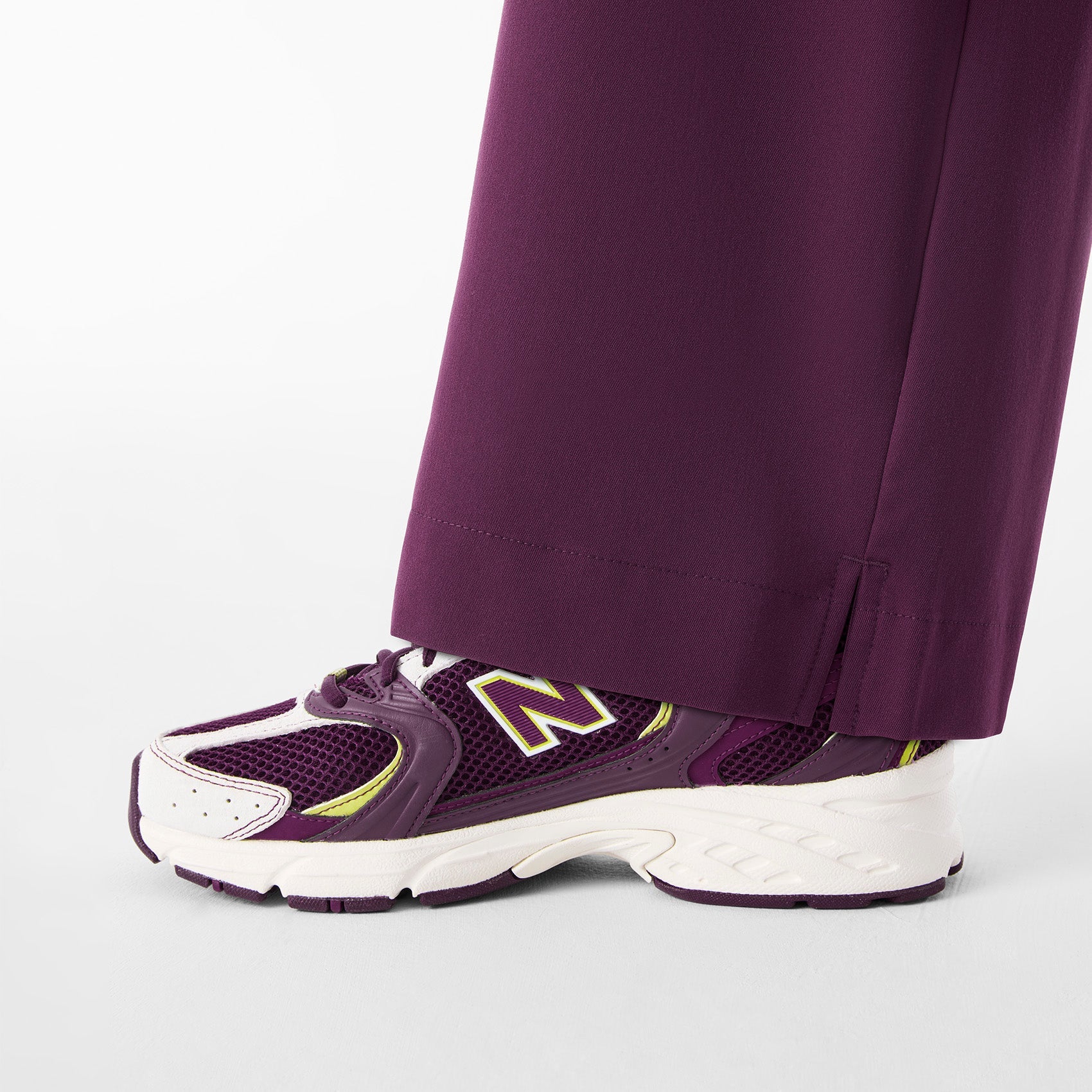 Shelby Ultra High-Rise Wide-Leg Scrub Pant - Deep Purple