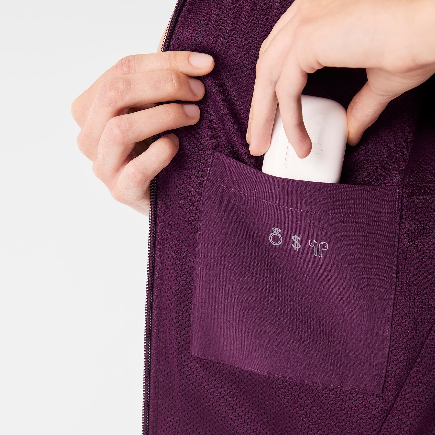 Sydney Scrub Jacket - Deep Purple