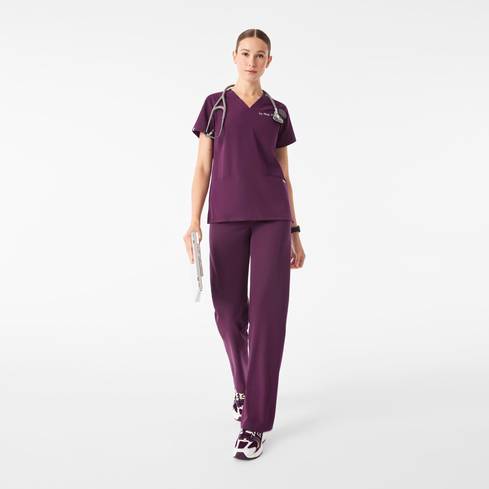 Casma Scrub Top™ - Deep Purple