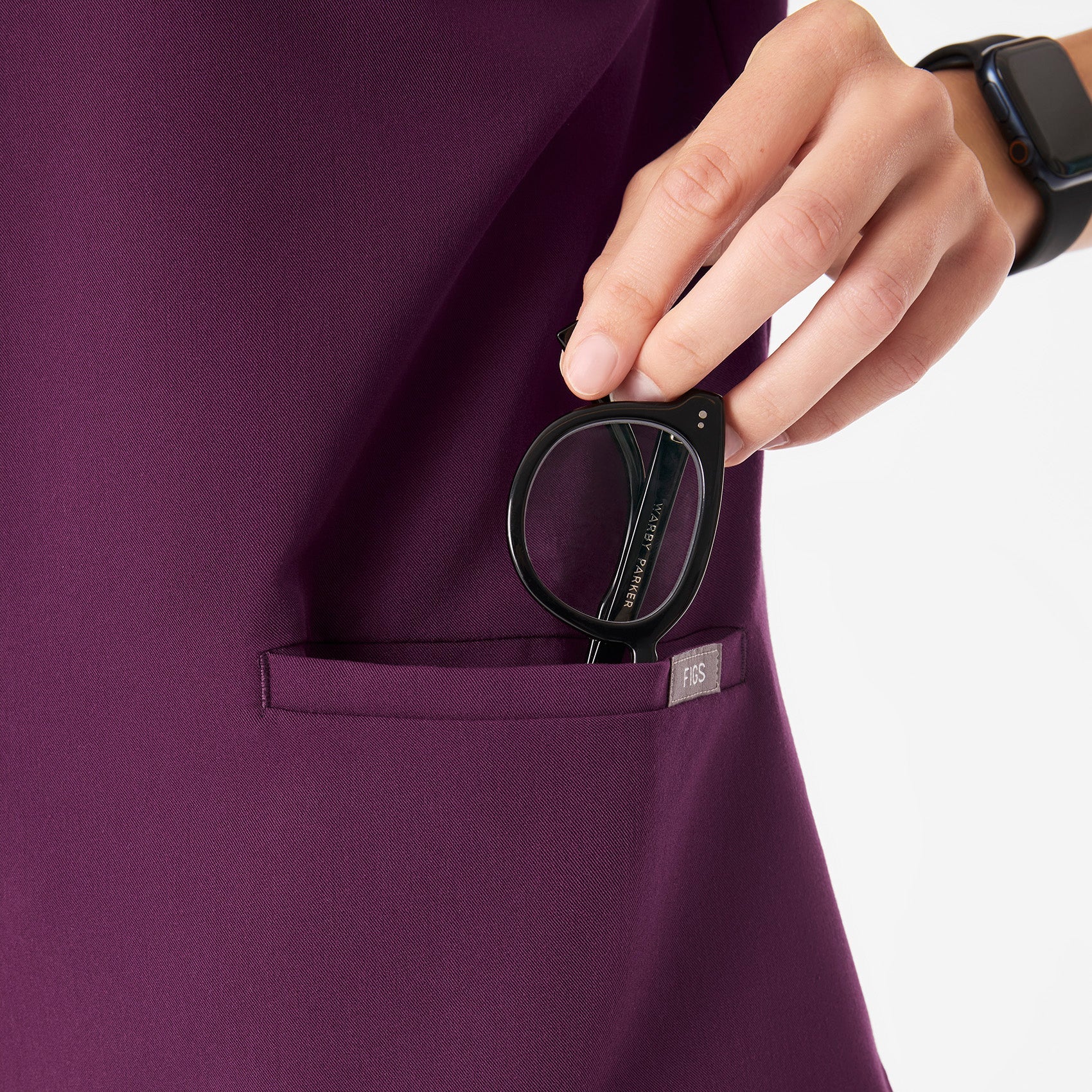 Casma Scrub Top™ - Deep Purple
