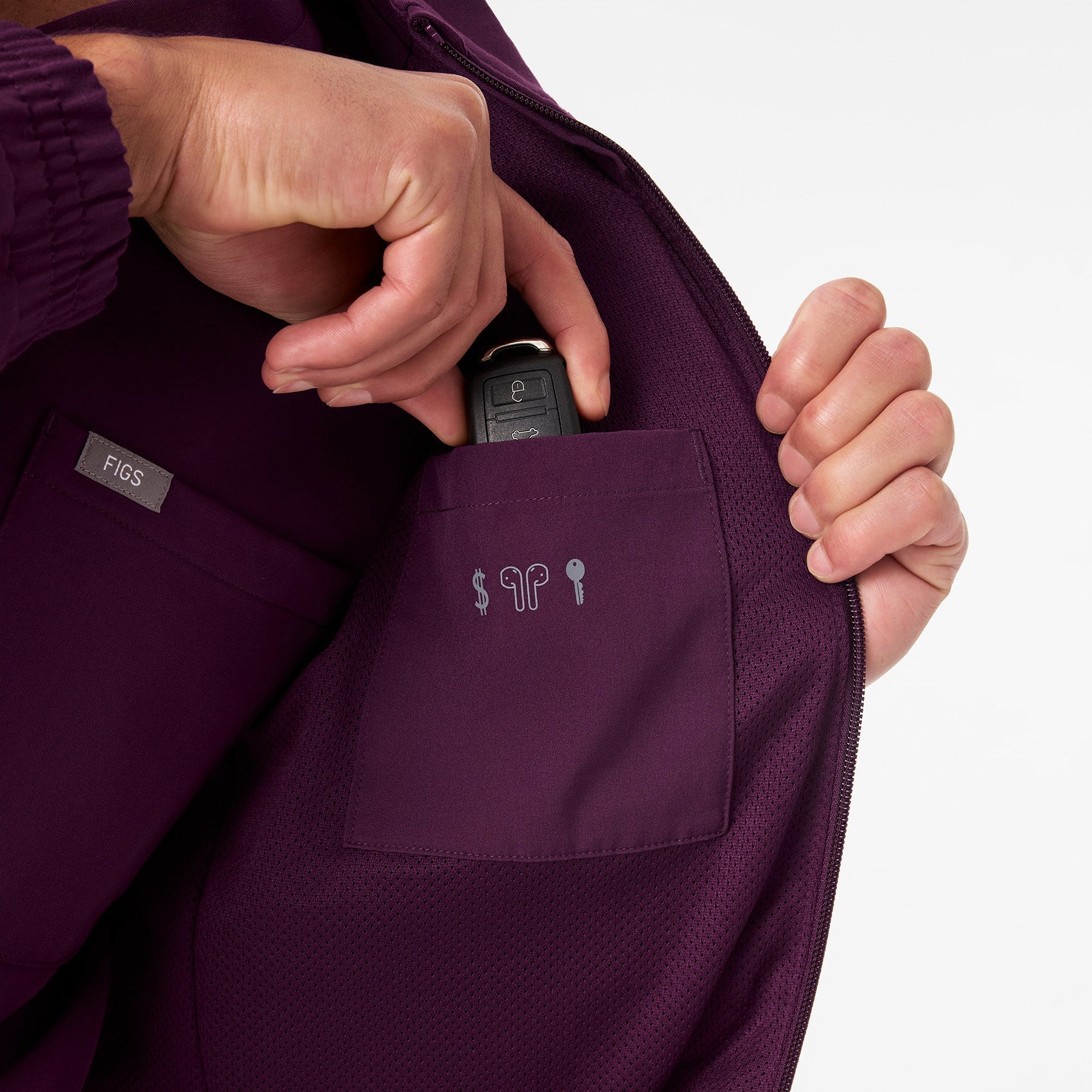 Cobaki Scrub Jacket - Deep Purple
