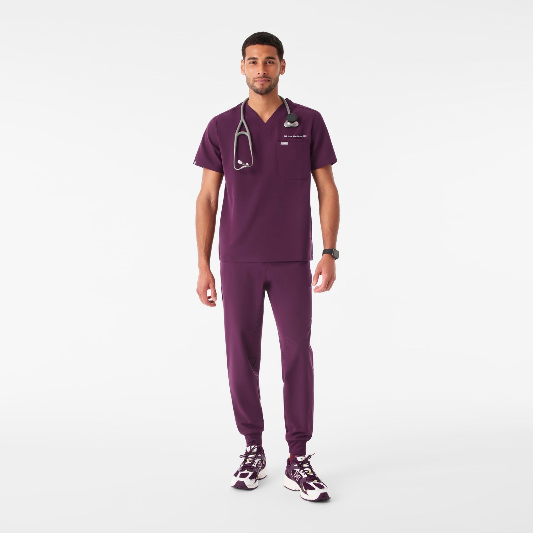 Leon Scrub Top™ - Deep Purple
