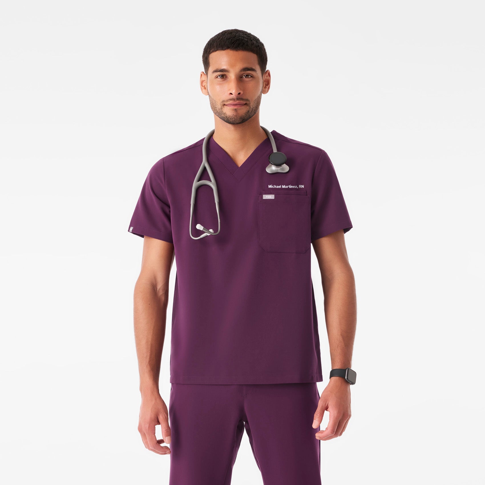 Leon Scrub Top™ - Deep Purple