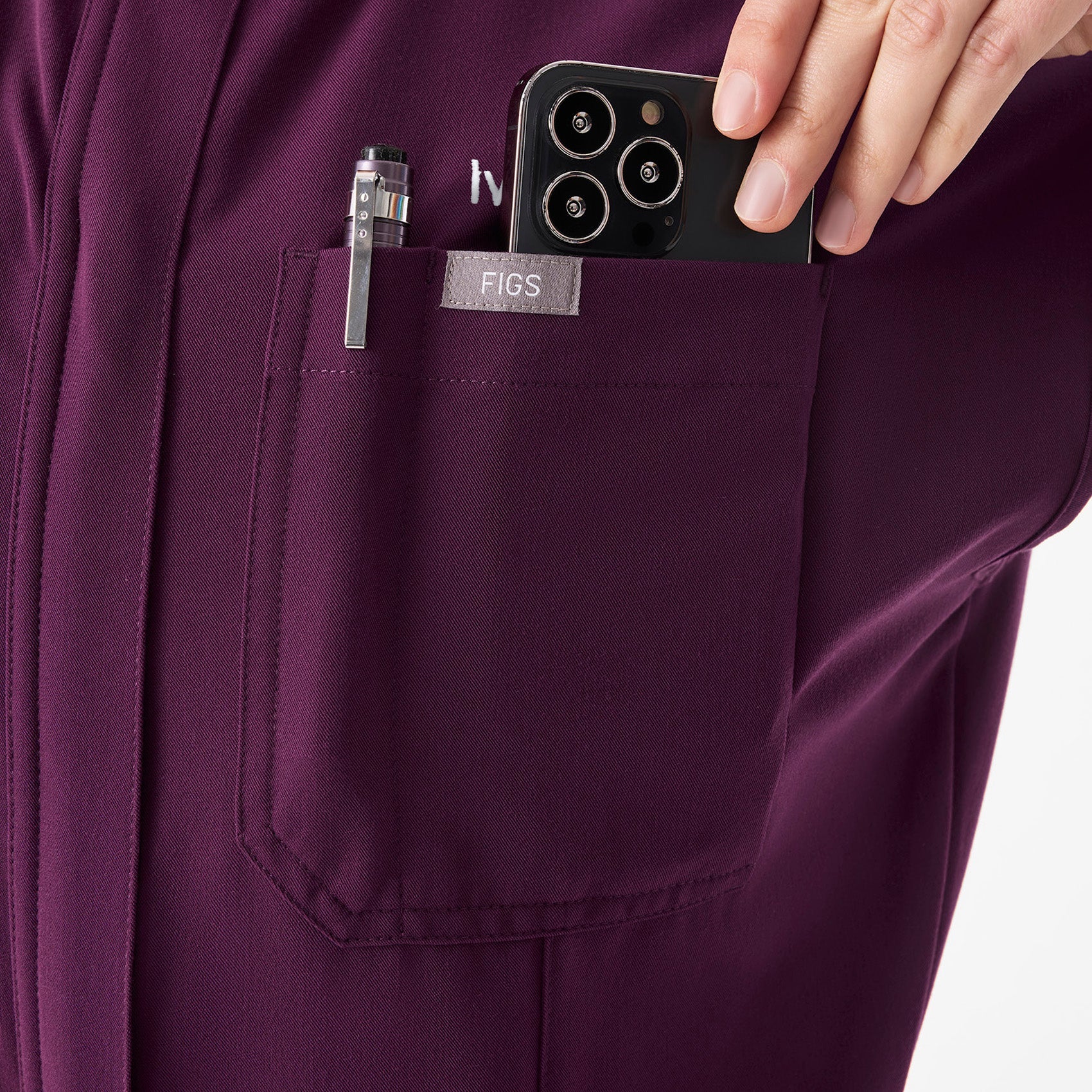 Rafaela Wide-Leg ScrubJumpsuit™ - Deep Purple