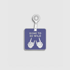 FIGS | V Coterie Bone To Be Wild Enamel Pin - Amethyst