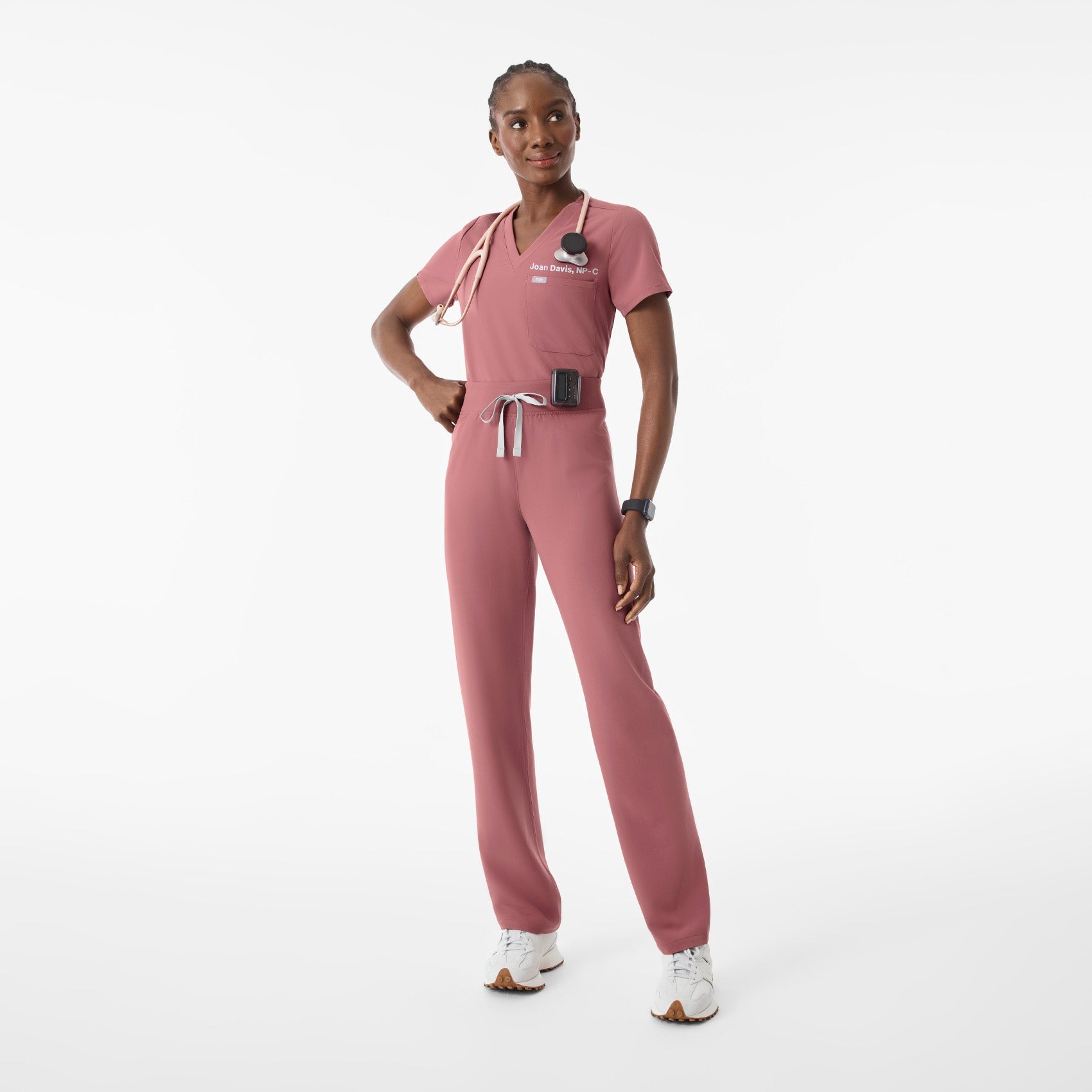 Livingston High-Rise Straight-Leg Scrub Pant™ - Mauve