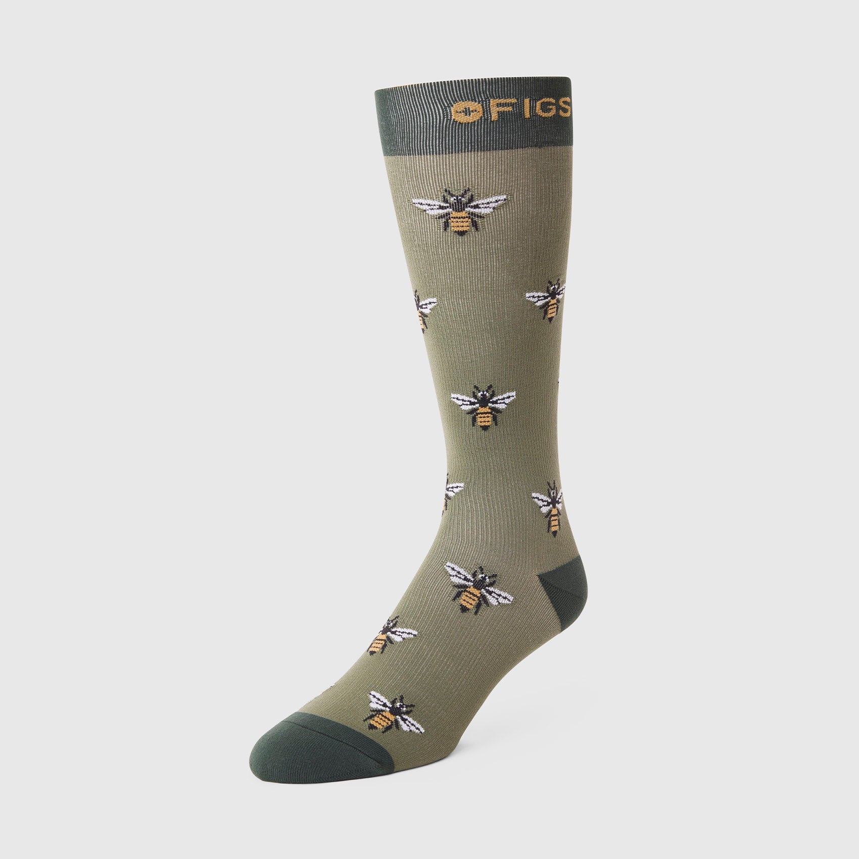 FIGS Compression Socks - Busy Bee/Moss
