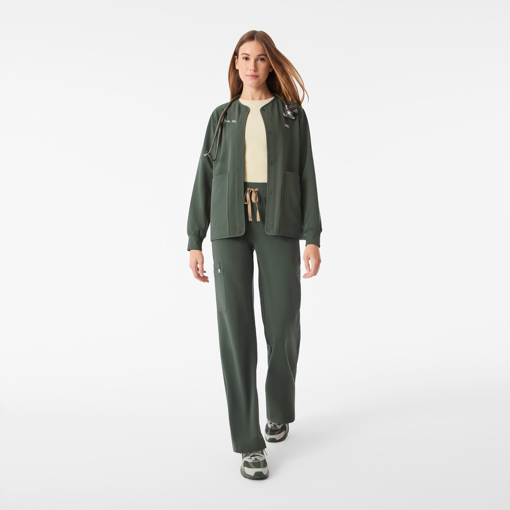 Claire Scrub Jacket - Moss