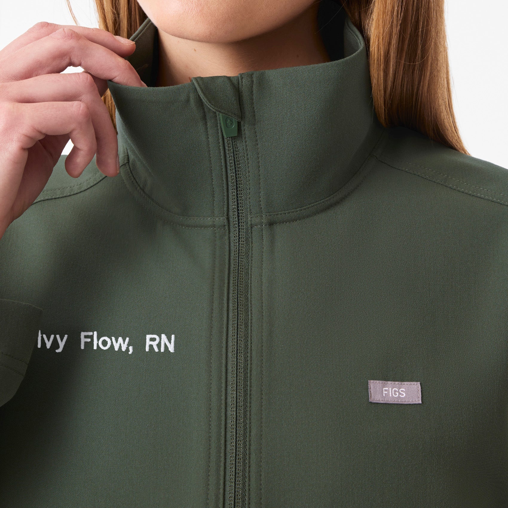 Lenox Scrub Jacket - Moss