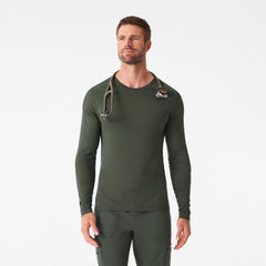Makato Solid Long-Sleeve Underscrub  - Moss
