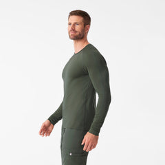 Makato Solid Long-Sleeve Underscrub  - Moss