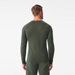 Makato Solid Long-Sleeve Underscrub  - Moss