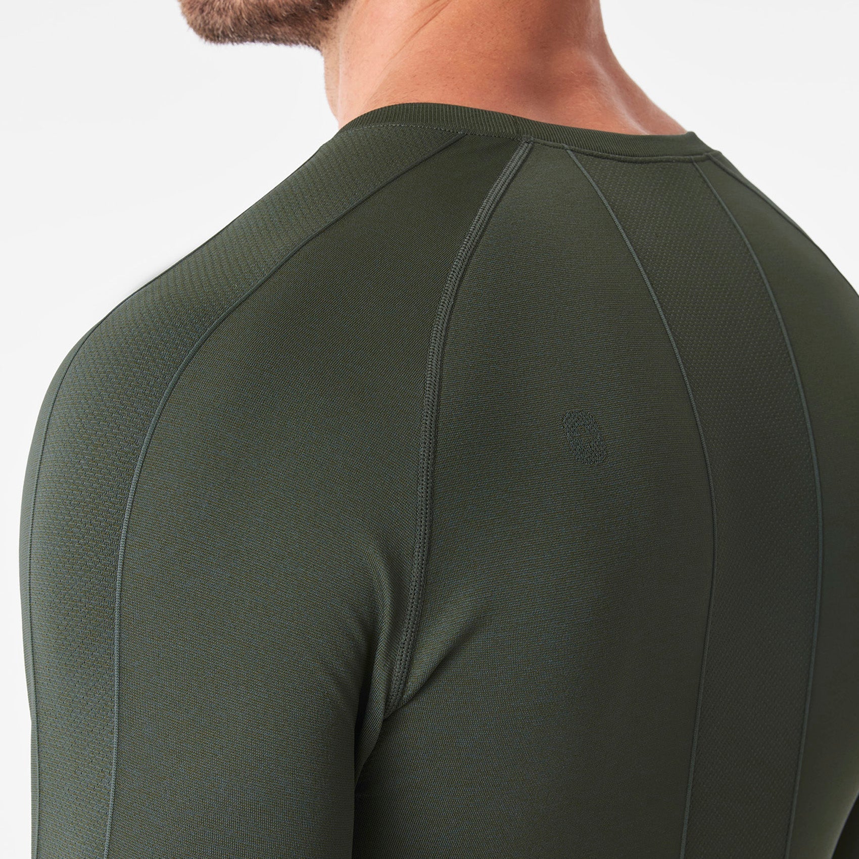Makato Solid Long-Sleeve Underscrub  - Moss
