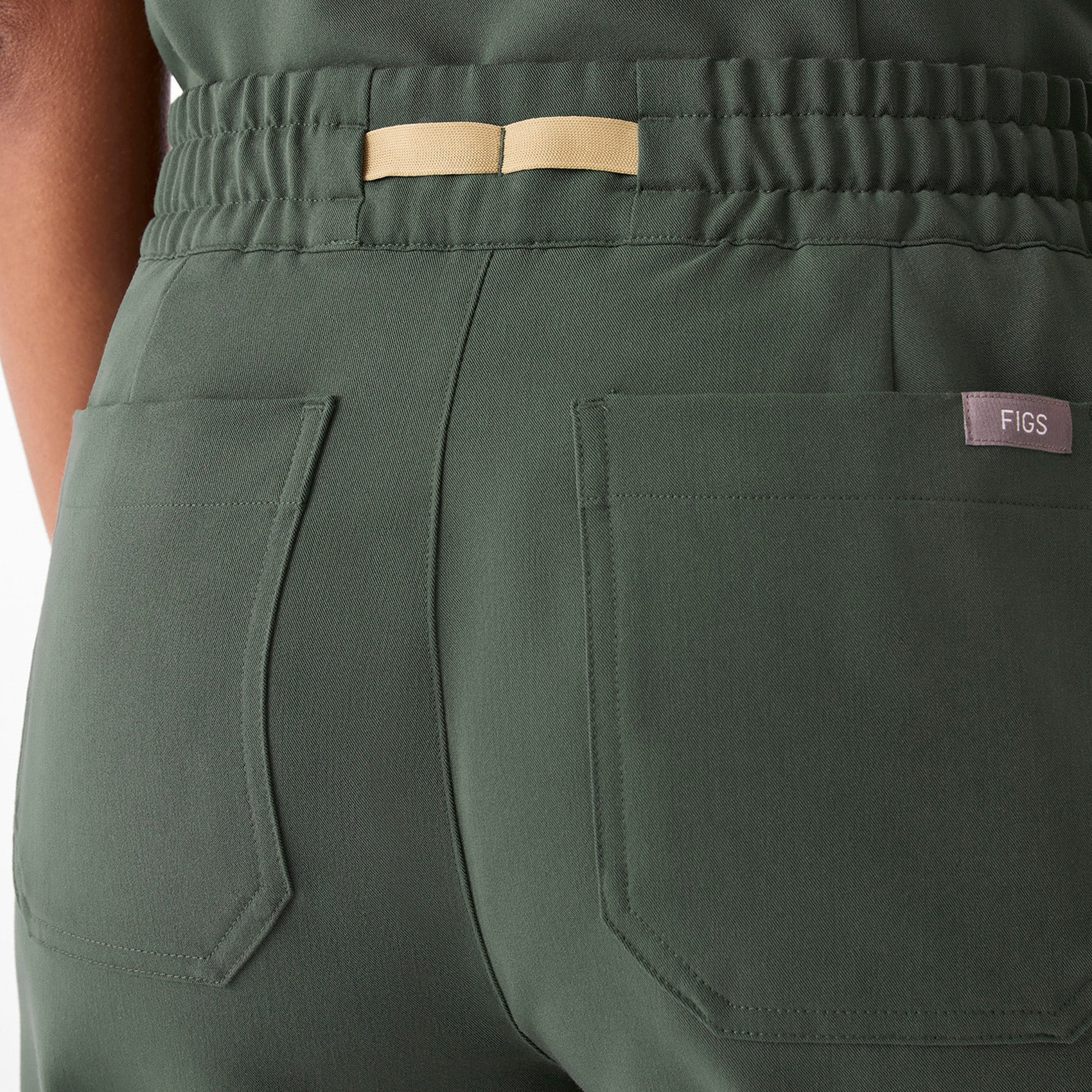 Livingston Ruched Straight-Leg Scrub Pant™  - Moss
