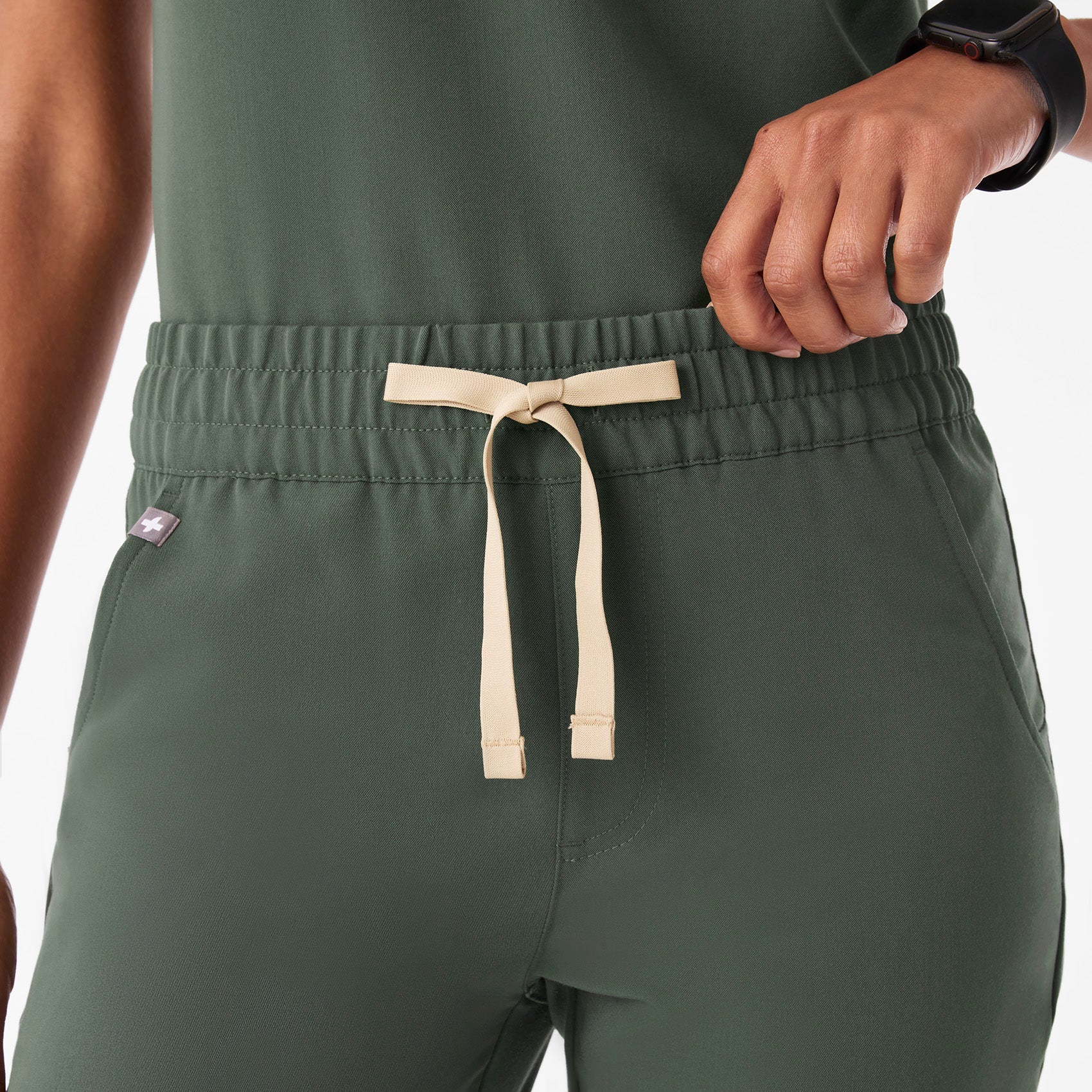 Zamora Ruched Jogger Scrub Pant™ - Moss