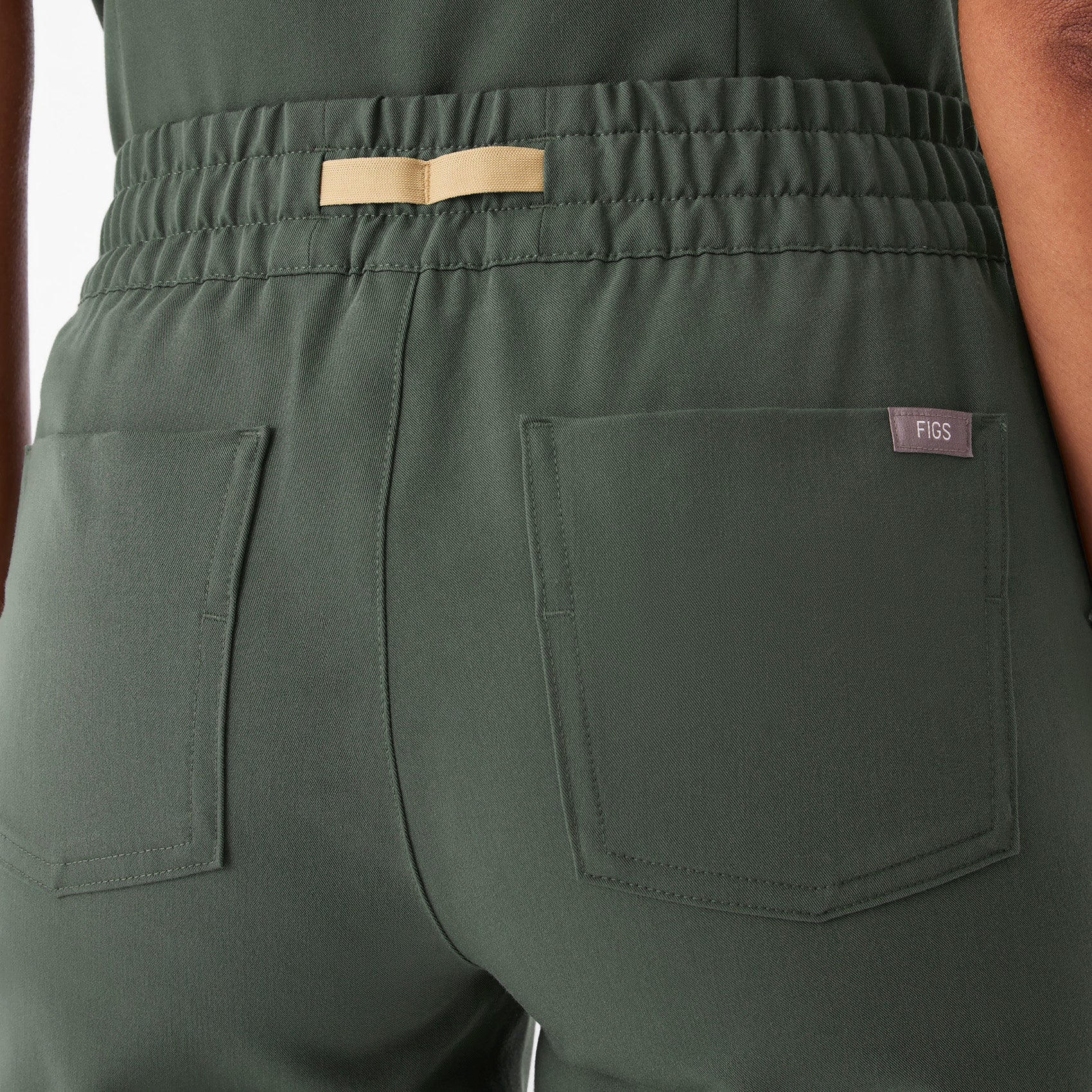 Zamora Ruched Jogger Scrub Pant™ - Moss
