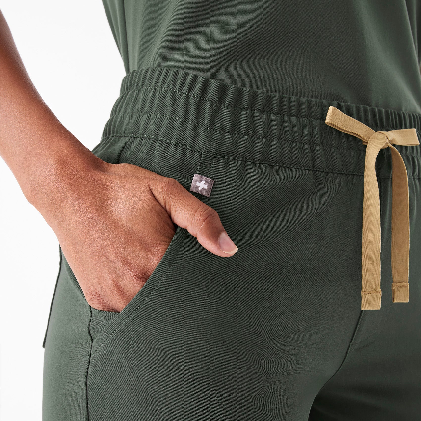 Zamora Ruched Jogger Scrub Pant™ - Moss