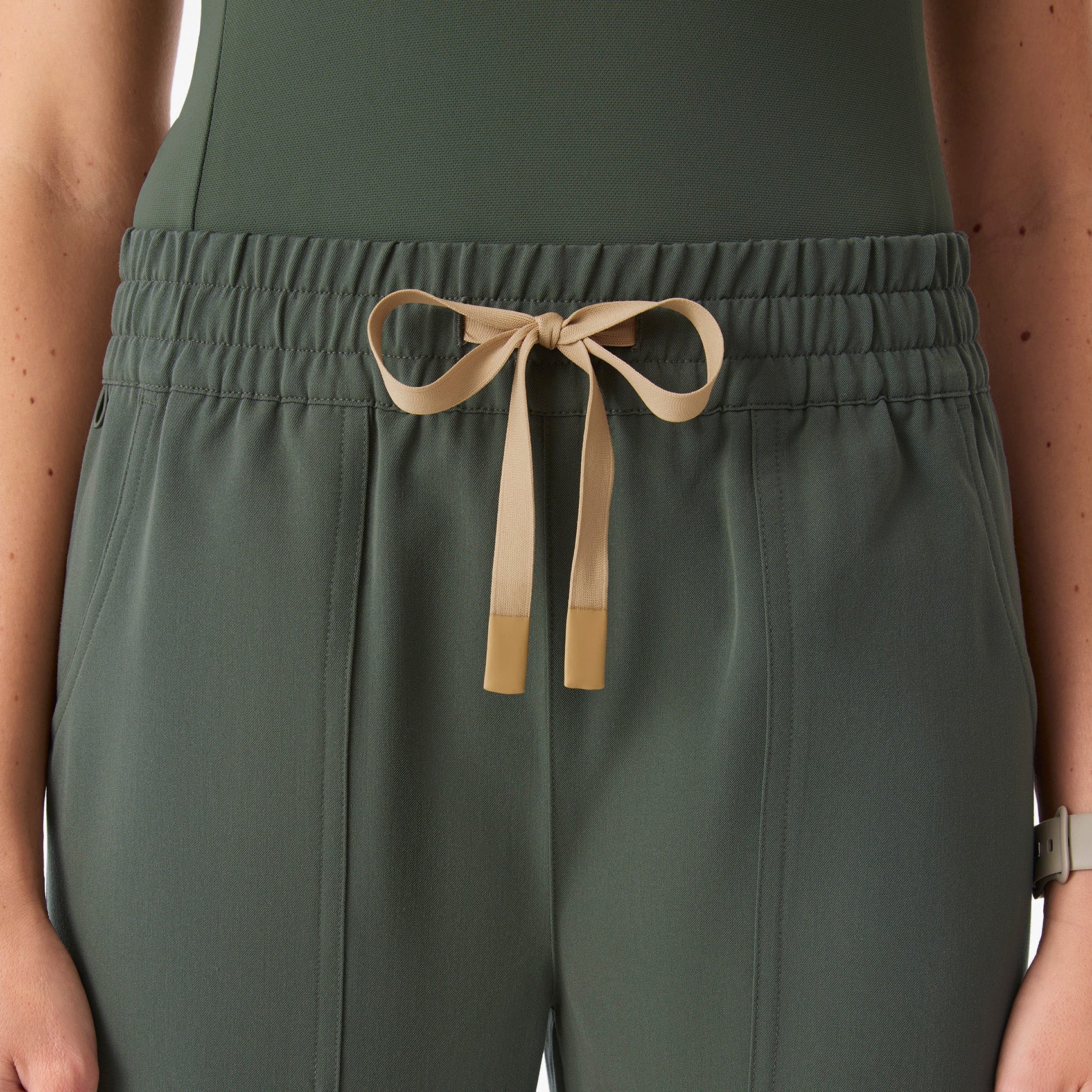 Roslyn Wide-Leg Scrub Pant  - Moss