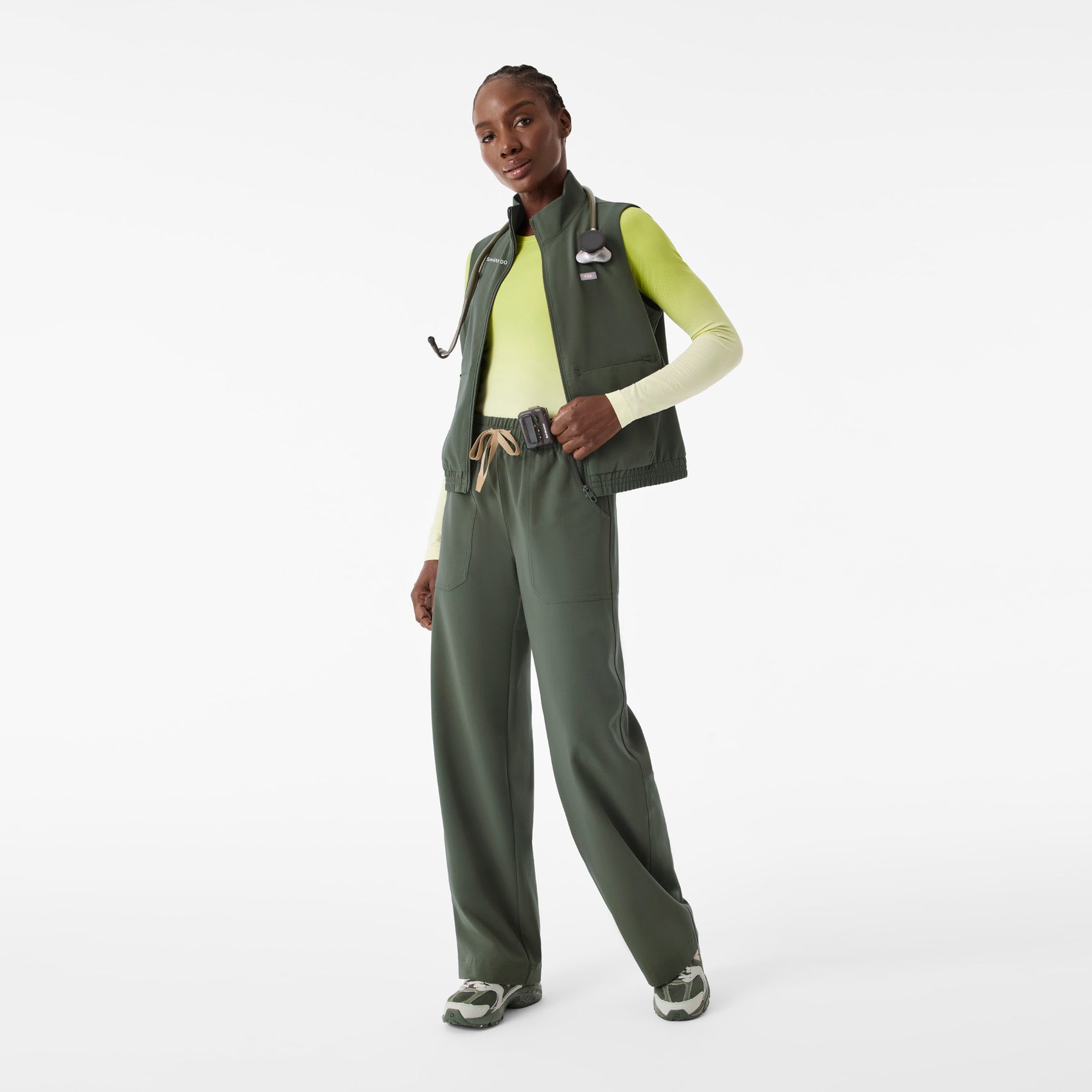  Sydney Scrub Vest - Moss