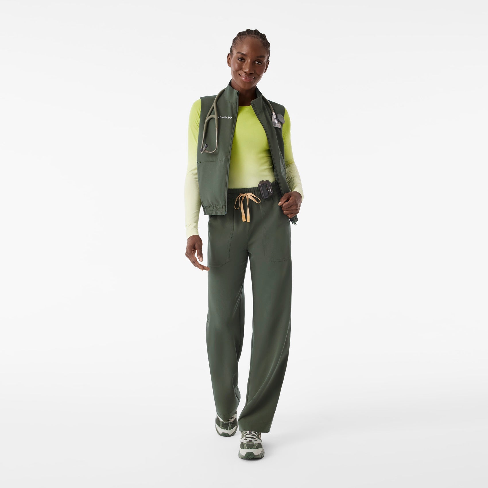  Sydney Scrub Vest - Moss