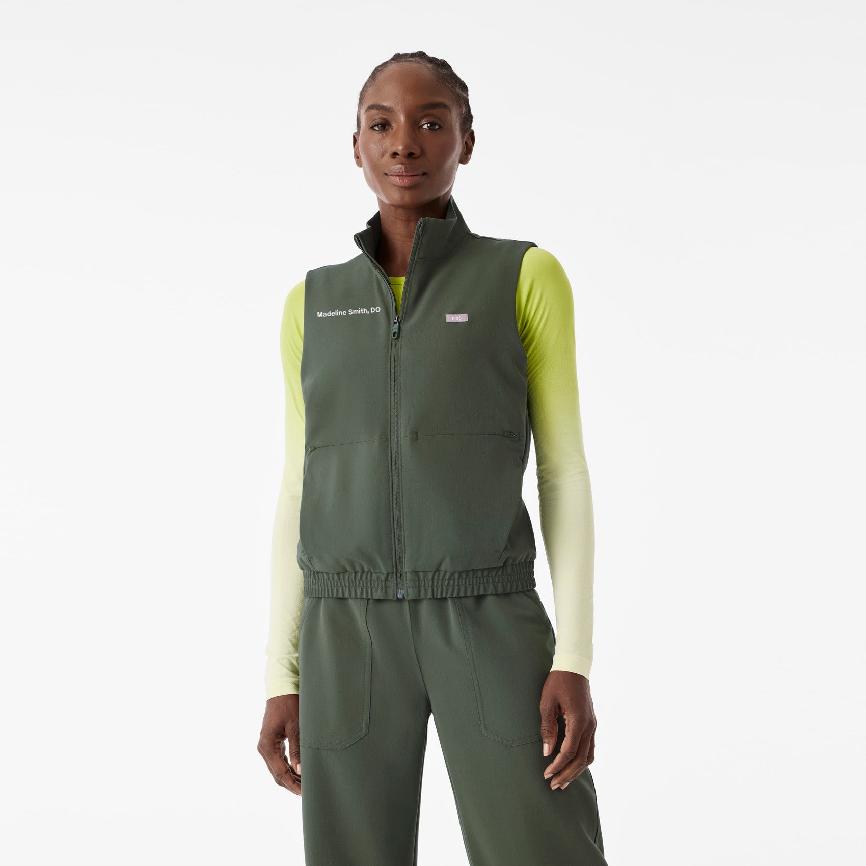 Sydney Scrub Vest - Moss