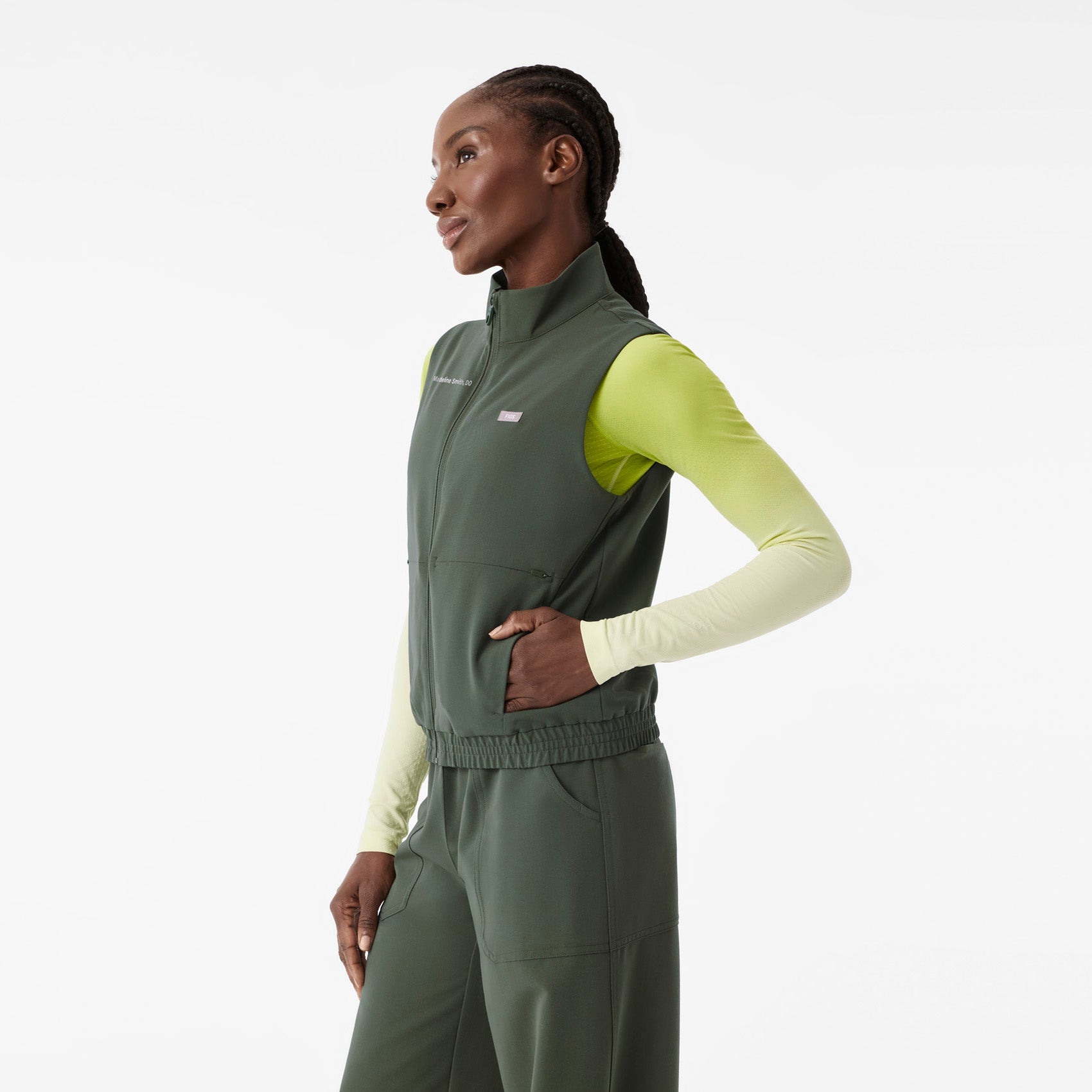  Sydney Scrub Vest - Moss