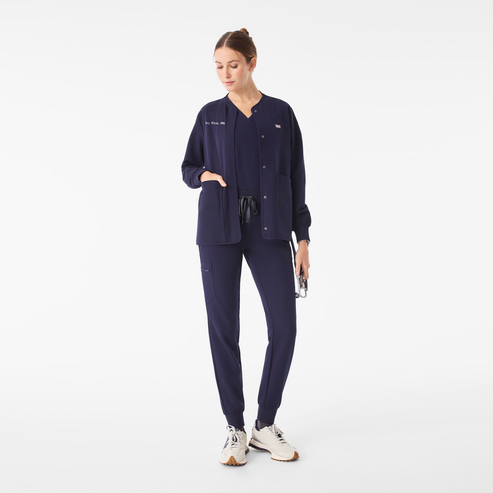 Claire Scrub Jacket - Navy