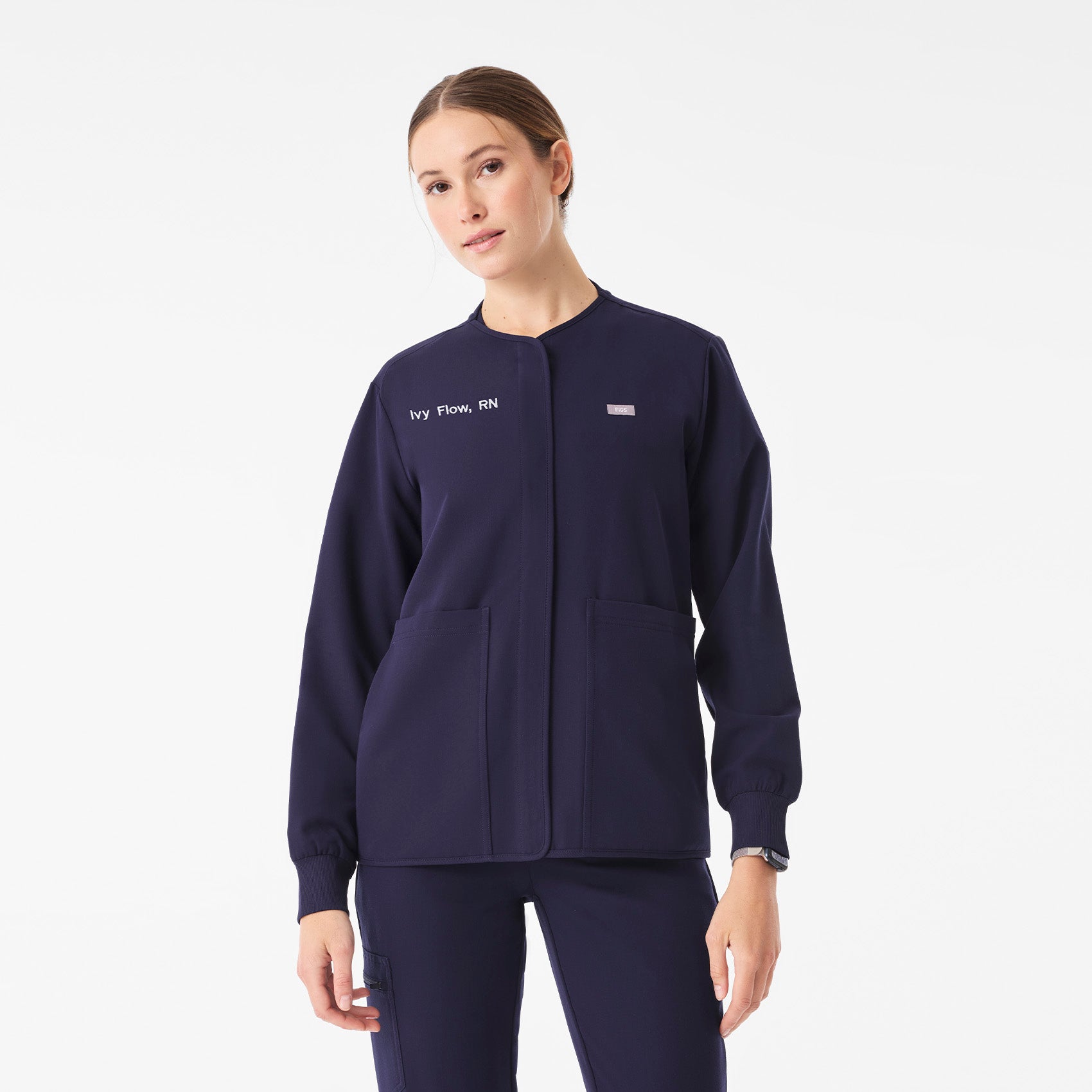 Claire Scrub Jacket - Navy