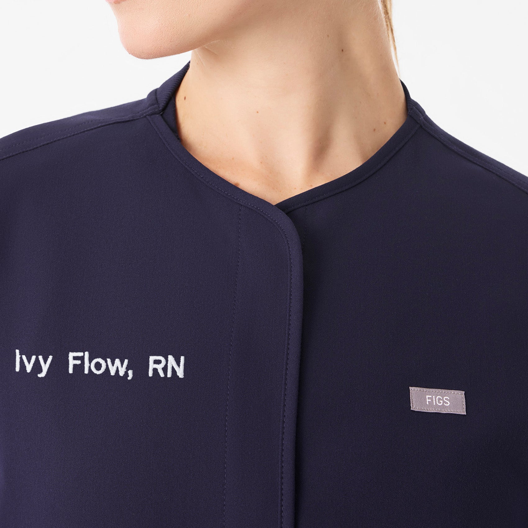 Claire Scrub Jacket - Navy