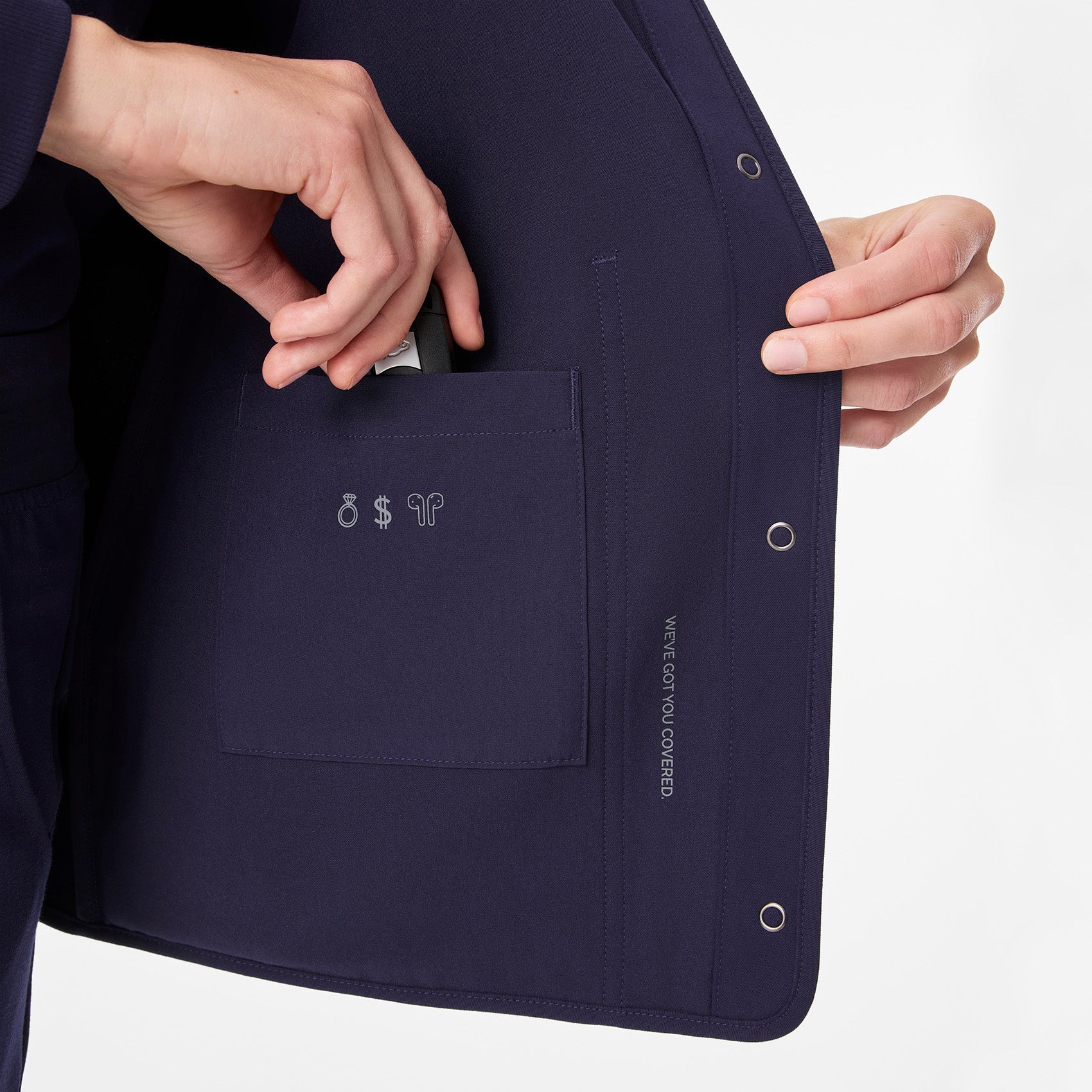 Claire Scrub Jacket - Navy