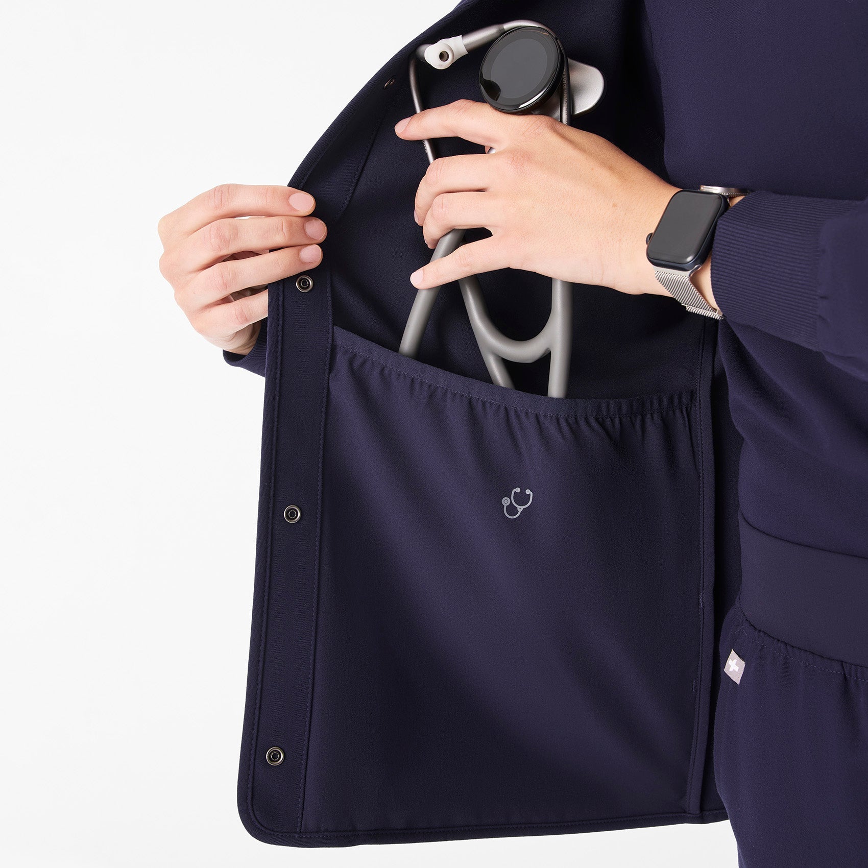 Claire Scrub Jacket - Navy