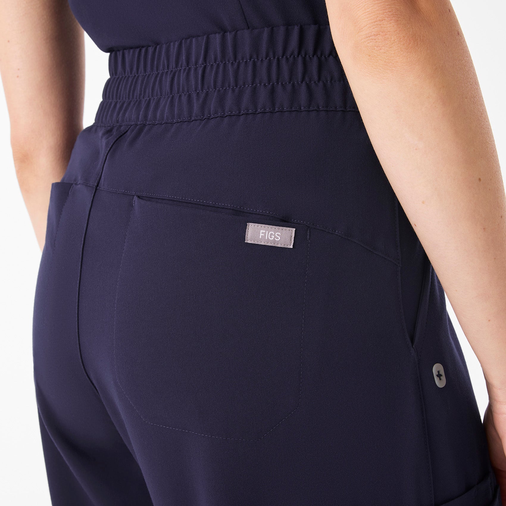 Shelby Ultra High-Rise Wide-Leg Scrub Pant - Navy
