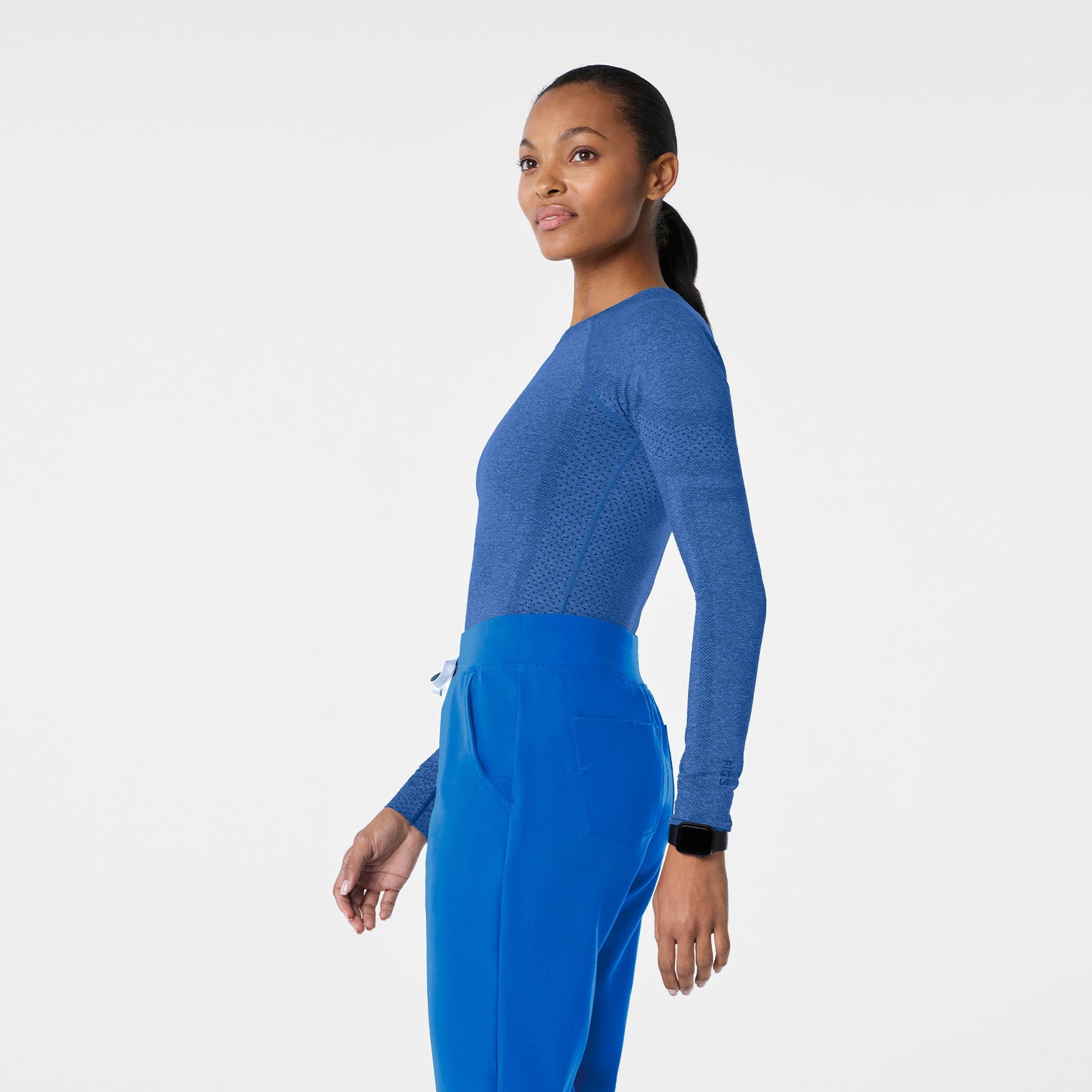 Salta Seamless Long-Sleeve Underscrub - Royal Blue