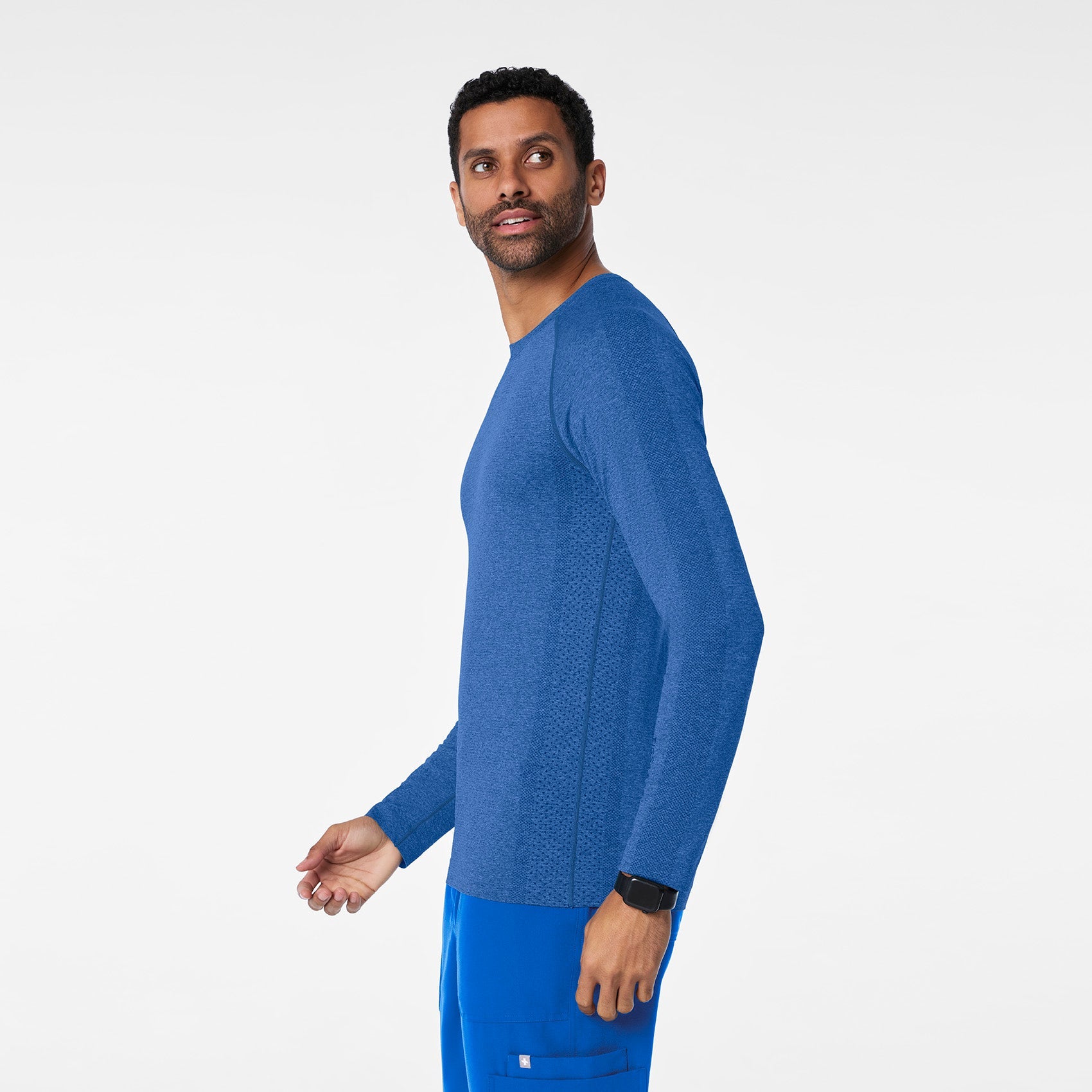 Makato Seamless Long-Sleeve Underscrub - Royal Blue