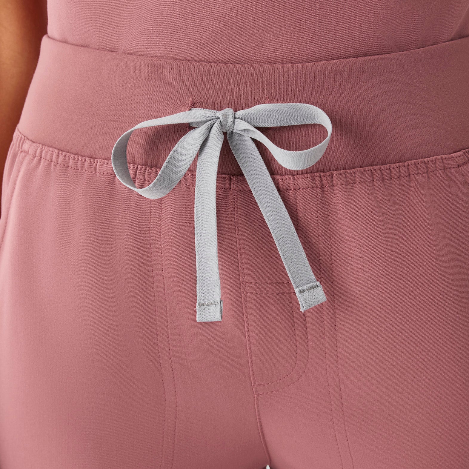 Isabel High-Rise Wide-Leg Scrub Pant - Mauve