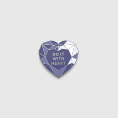 FIGS | V Coterie Amethyst Heart Enamel Pin