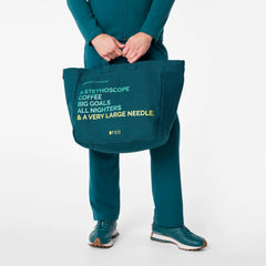A Very Large Needle Canvas Tote