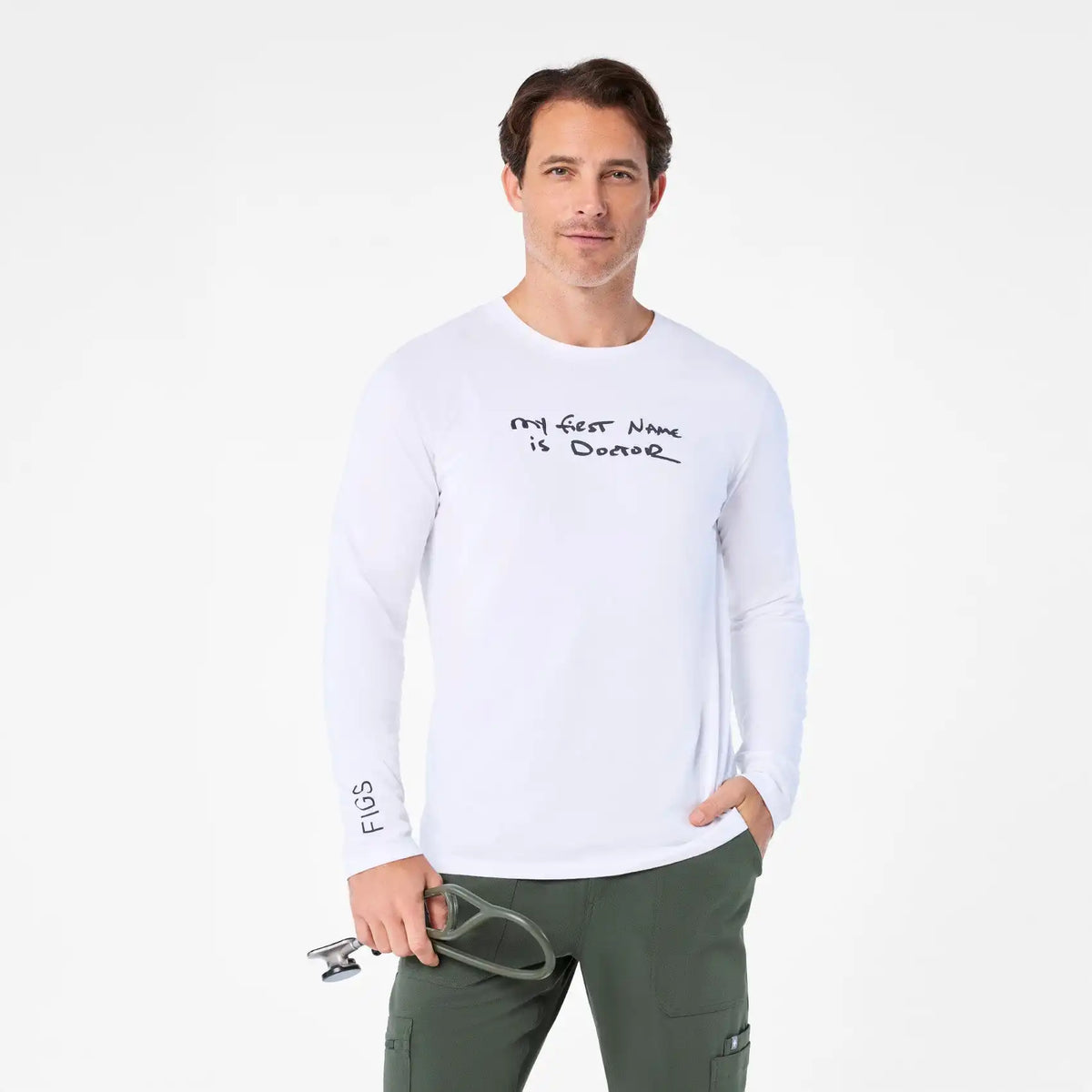 My First Name is Doctor Long-Sleeved Underscrub
