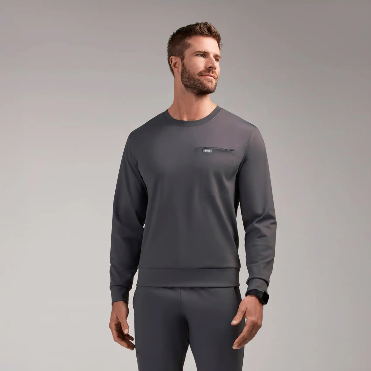 Destin Relaxed Long-Sleeved Scrub Top